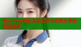 糖心Vlog精彩生活记录与创意分享的视觉盛宴