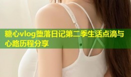 糖心vlog堕落日记第二季生活点滴与心路历程分享