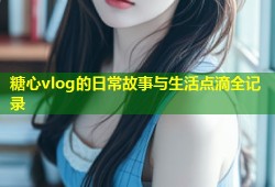 糖心vlog的日常故事与生活点滴全记录