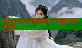 糖心vlog女主谁最吸引人气精彩内容全解析