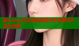 糖心vlog无法安装原因分析及解决方法全攻略