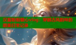 汉服粉粉糖心vlog：穿越古风韵味的甜美日常记录