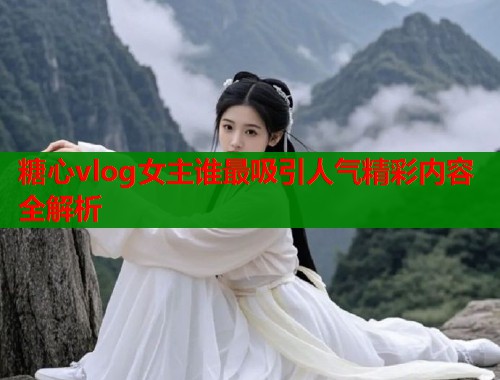 糖心vlog女主谁最吸引人气精彩内容全解析