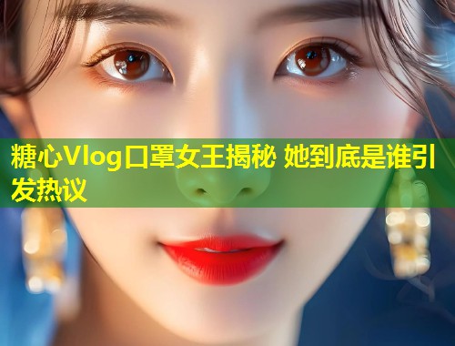 糖心Vlog口罩女王揭秘 她到底是谁引发热议